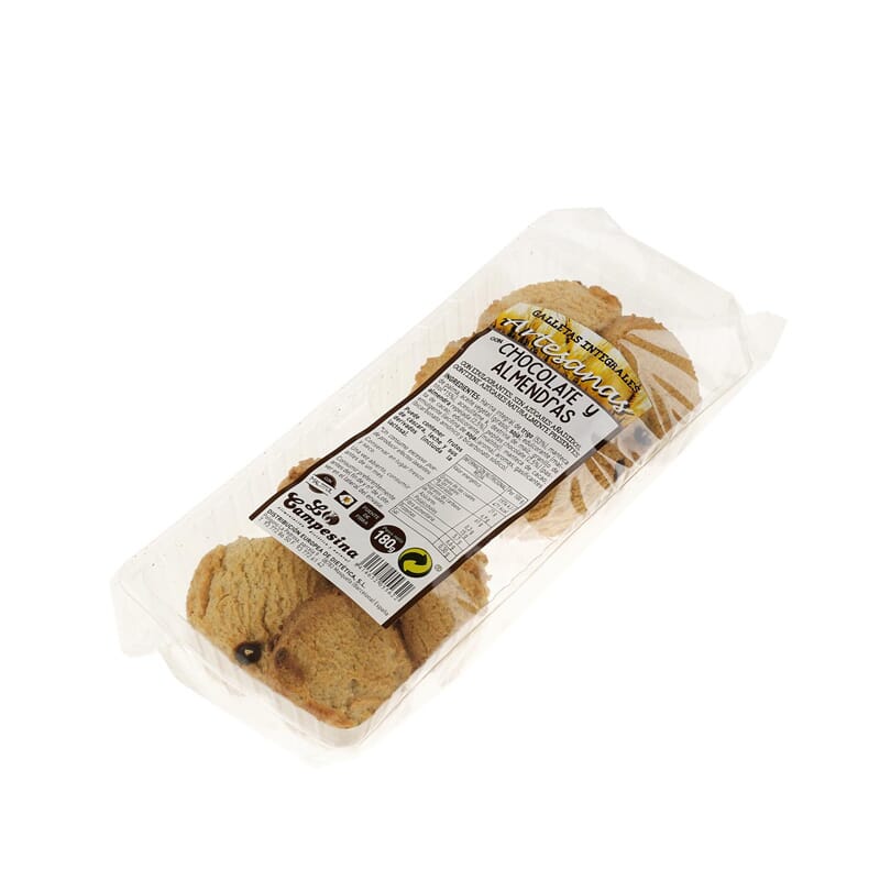 Biscuits Artisanaux au Chocolat et aux Amandes 180g