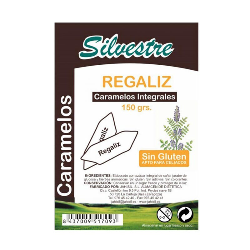 Caramelos Integrales De Regaliz 150g