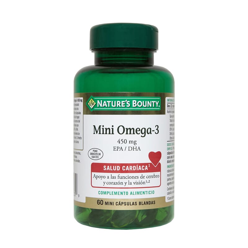 MINI OMEGA 3 450MG EPA/DHA 60 Perlas