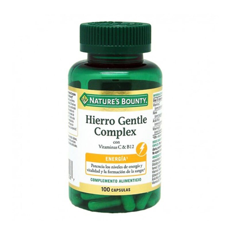 HIERRO GENTLE COMPLEX CON VIT C Y B12 100 Caps