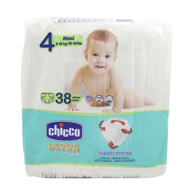 Chicco Ultra Fit & Fun Lot de 14 couches ultra absorbantes Taille 6 16 large 14 couches Maxi 16 30 kg 30 kg 