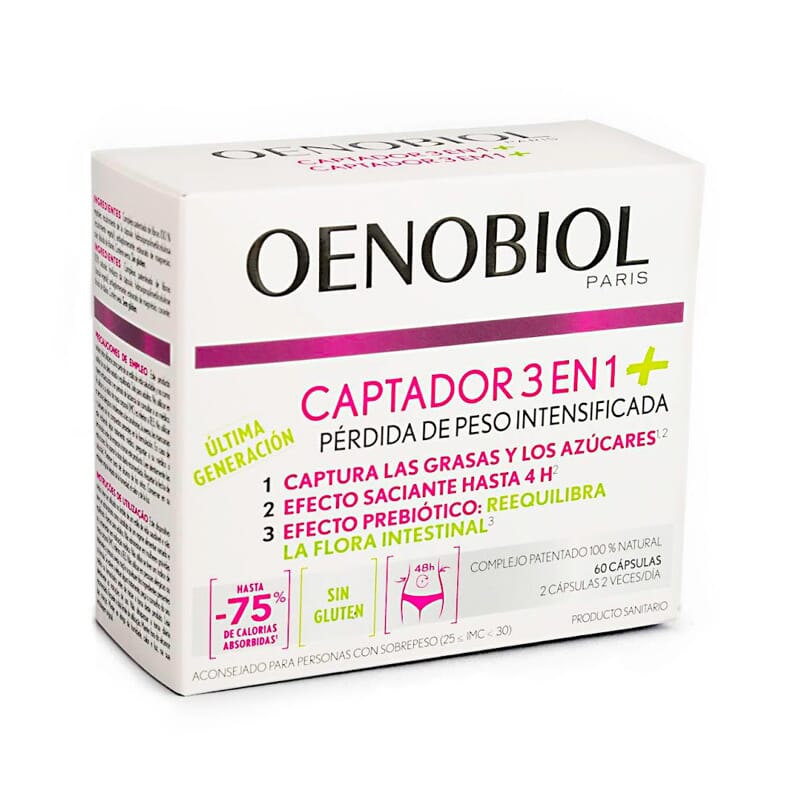 OENOBIOL CAPTADOR DE GRASAS 3 EN 1 PLUS 60 Caps