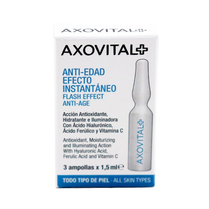 AXOVITAL AMPOLLAS ANTIEDAD EFECTO INSTANTÁNEO 3 3 Ampollas
