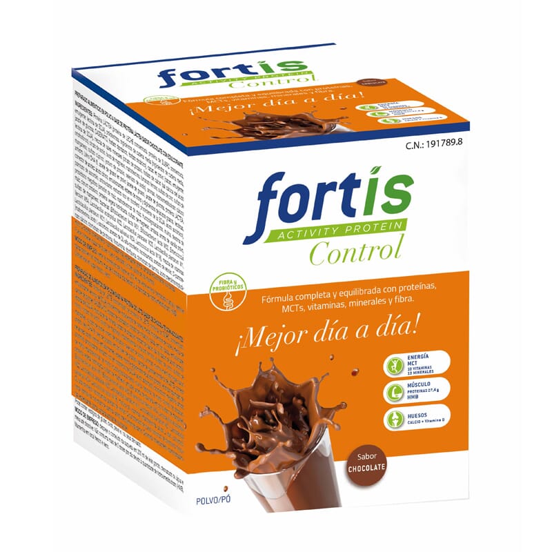 FORTIS ACTIVITY PROTEIN CONTROL CHOCOLATE 7 Sobres de 57g
