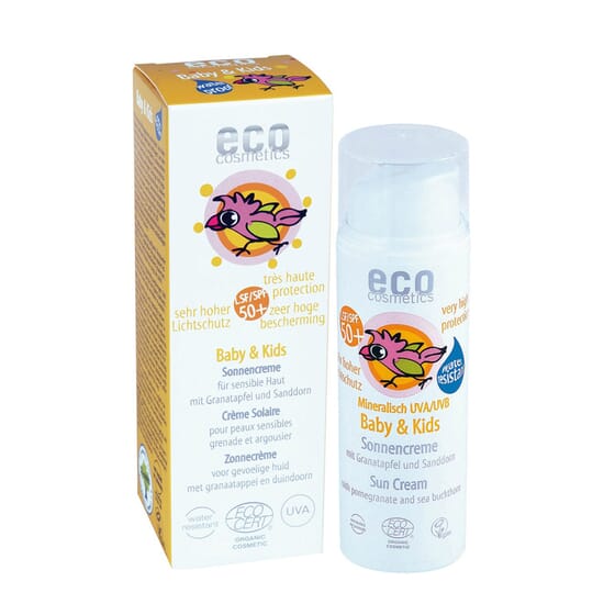 CRÈME SOLAIRE BÉBÉS ET ENFANTS BIO SPF50+ 50 ml Eco Cosmetics