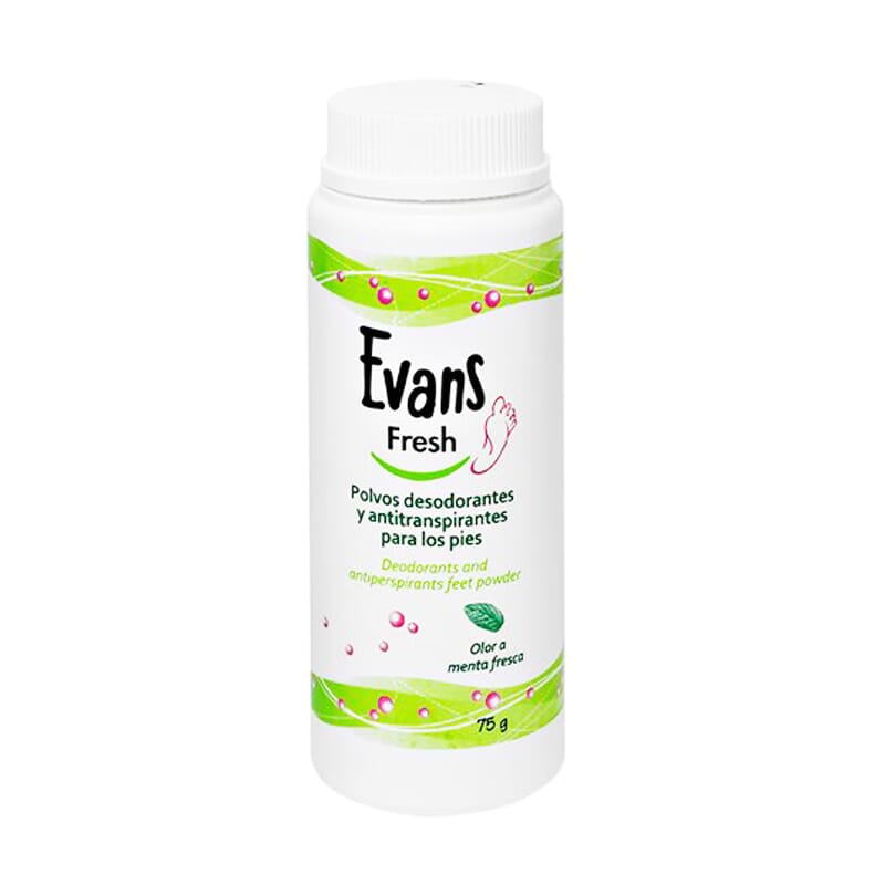 EVANS FRESH POLVOS DESODORANTES PARA PIES 75g