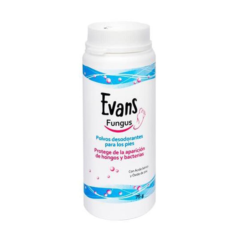 EVANS FUNGUS POLVOS DESODORANTES ANTIHONGOS PARA PIES 75g