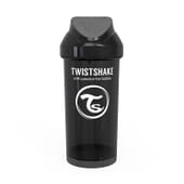 Tasse avec Paille Straw Cup 12+M Noir 360 ml de Twistshake