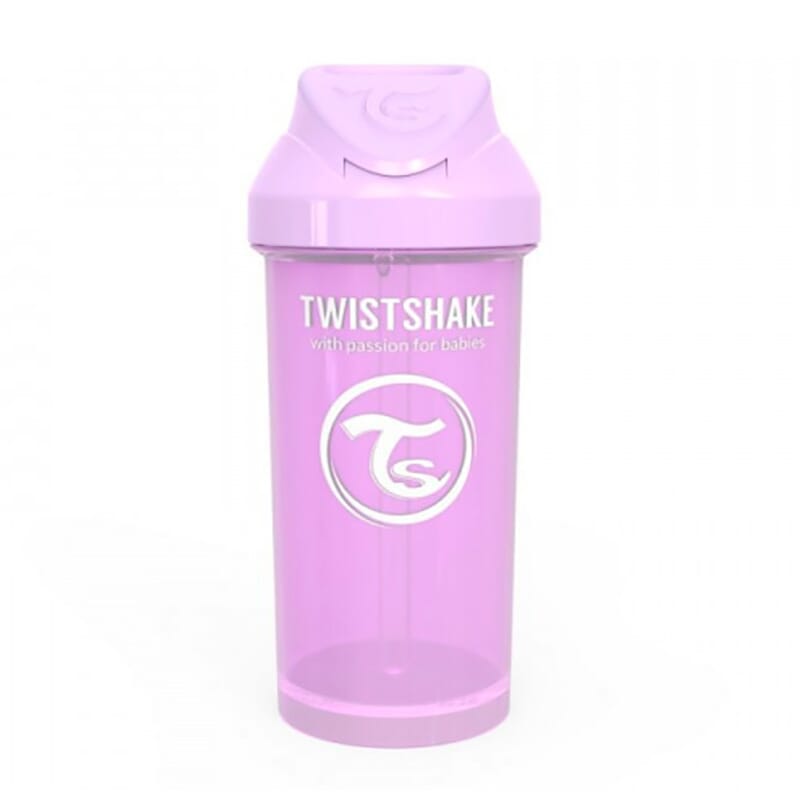 TWISTSHAKE Tasse à paille enfant Straw Cup PP 360 ml 12 m+ bleu pastel