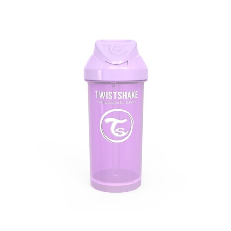 VASO CON PAJITA STRAW CUP 12+M MORADO 360ml Twistshake.