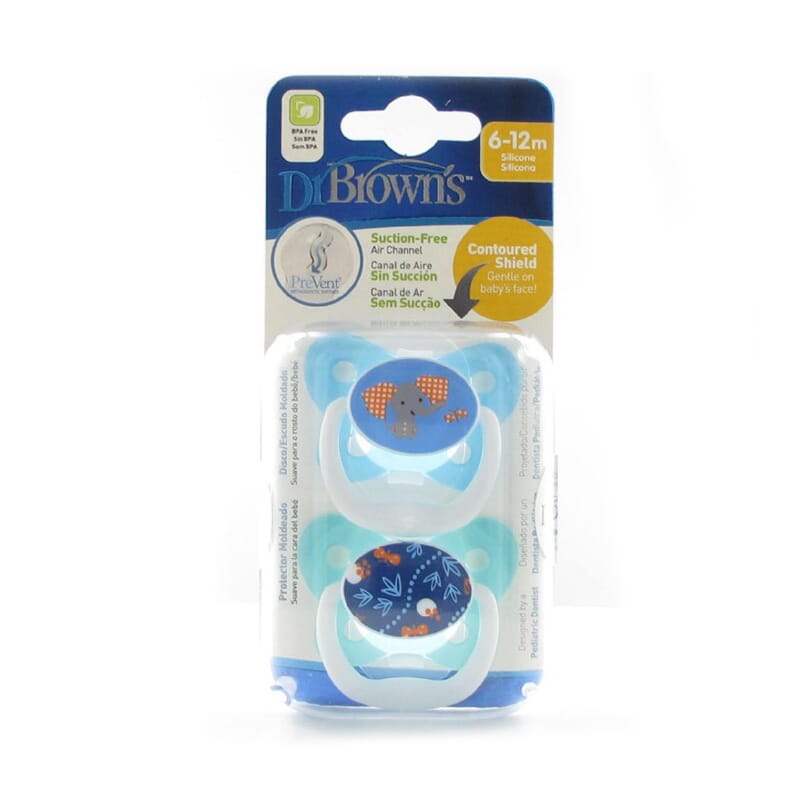 DR BROWNS CHUPETE PREVENT FORMA MARIPOSA 6-12M 2 Ud