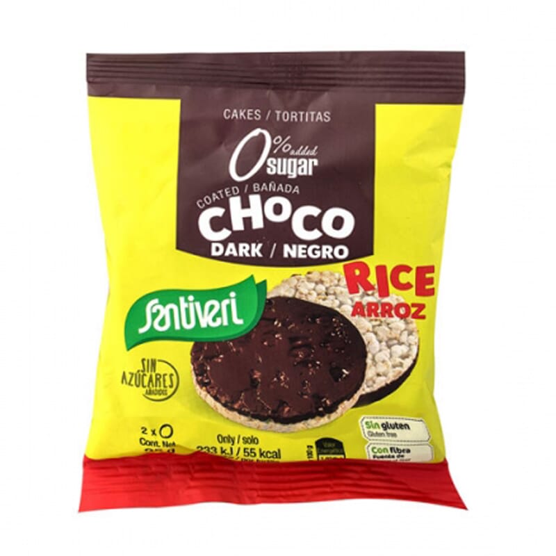 TORTITAS DE ARROZ CHOCO NEGRO 25 g 2 Uds