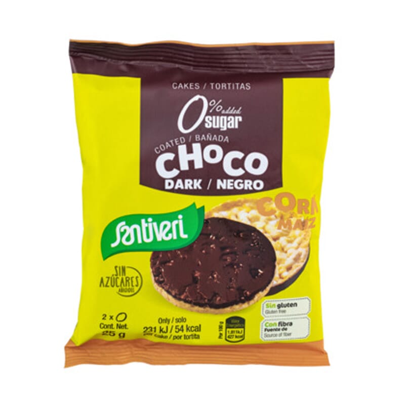 TORTITAS DE MAÍZ CHOCO NEGRO 25 g 2 Uds