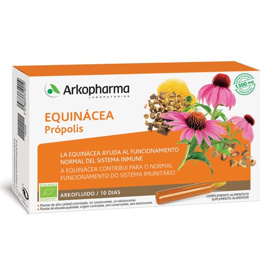 Arkofluide Échinacée Propolis 10 Ampoules De 15 ml - Arkopharma | Nutritienda