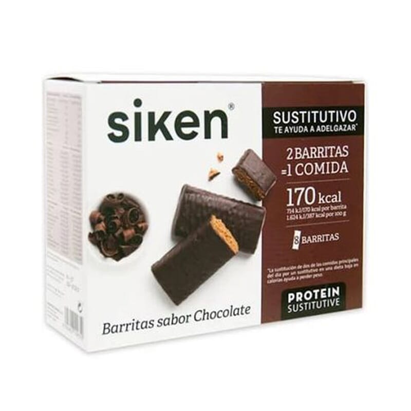 BARRITAS SUSTITUTIVAS SABOR CHOCOLATE 8 Barritas de 40g