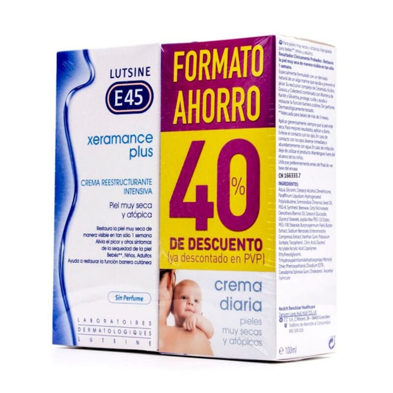 XERAMANCE PLUS CREMA REESTRUCTURANTE INTENSIVA OFERTA DUPLO 2 Uds de Lutsine E45