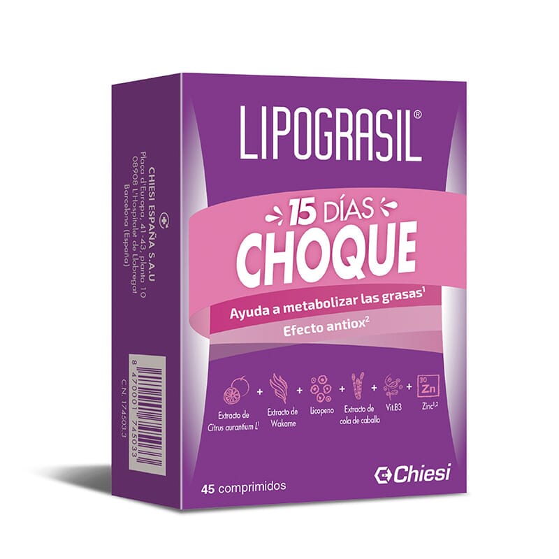 LIPOGRASIL 15 DÍAS CHOQUE 45 Tabs