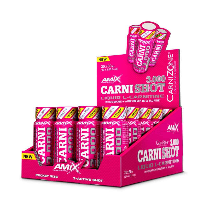 CARNISHOT 3000mg  20 Viales de  60ml