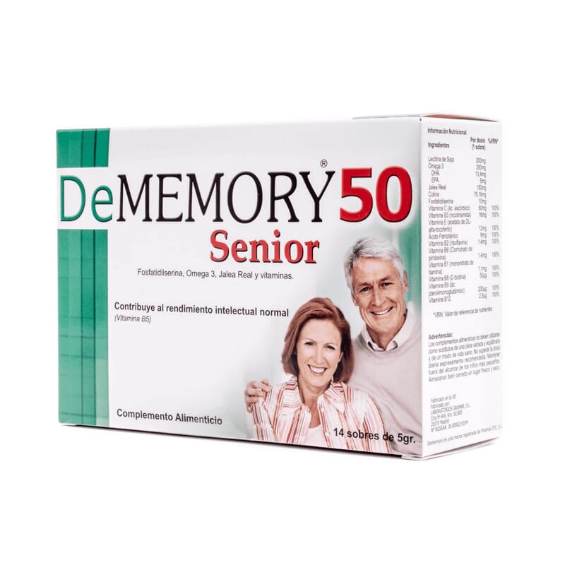 DEMEMORY 50 SENIOR 14 Sobres de 5g