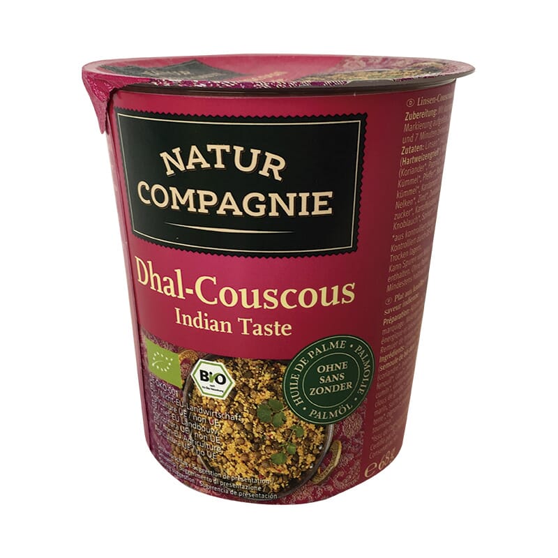 PLATO DE LENTEJAS Y COUS COUS AL ESTILO INDIO BIO 68g