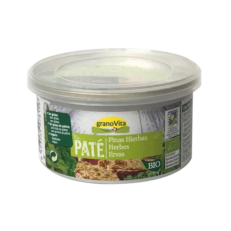 Paté Finas Hierbas Sin Gluten Bio Vegan 125g