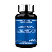 Leucina es un aminoácido esencial para la construcción muscular.