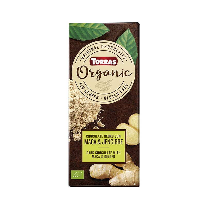 Chocolate Negro Con Maca Y Jengibre Bio 100g