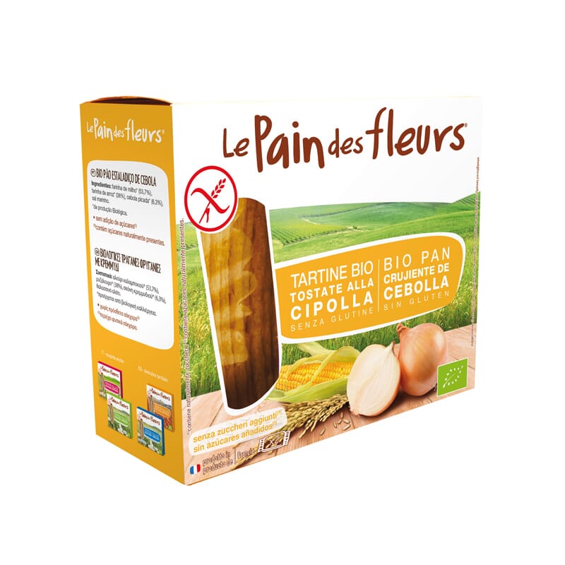 Pan Crujiente Aperitivo De Cebolla Bio Sin Gluten 150g