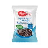Tortitas De Arroz Com Chocolate Preto E Coco Bio 33g da El Granero Integral