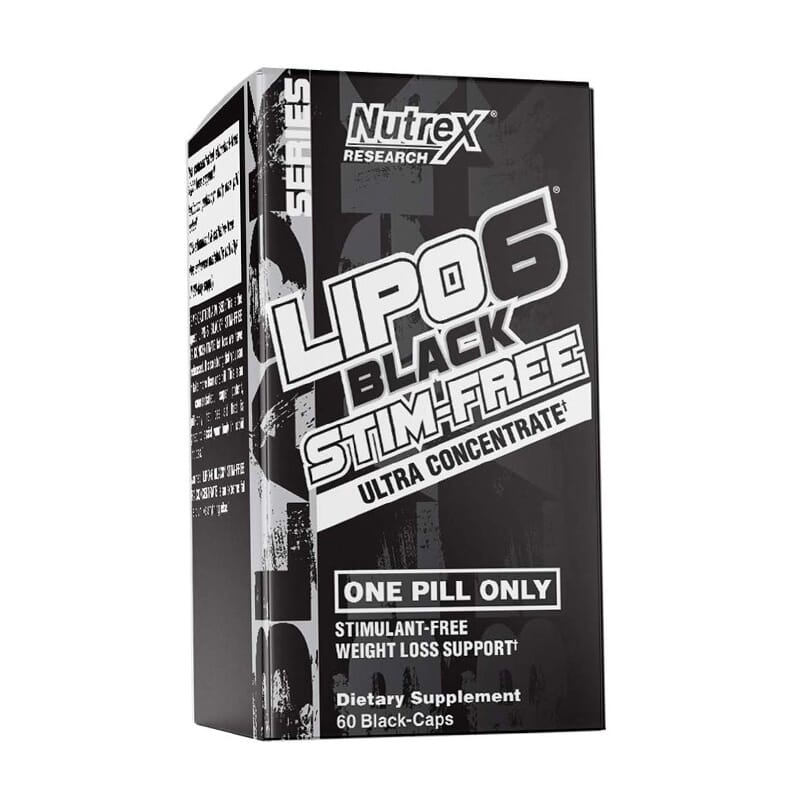 LIPO 6 BLACK STIM-FREE 60 VCaps