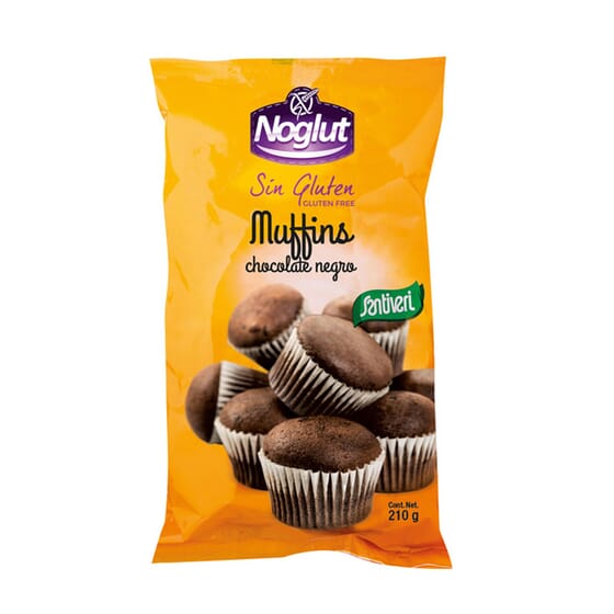 Muffin Al Cioccolato Fondente Noglut 210g di Santiveri