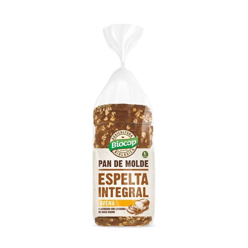 PAN DE MOLDE DE ESPELTA INTEGRAL AVENA 400g