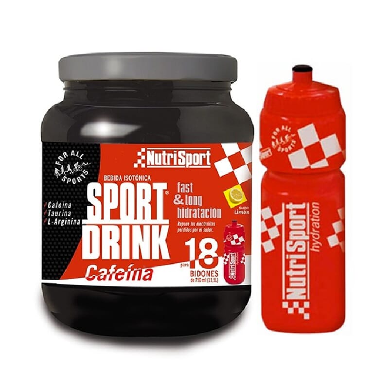 SPORT DRINK ISO CAFEÍNA 990g + BIDON de NutriSport