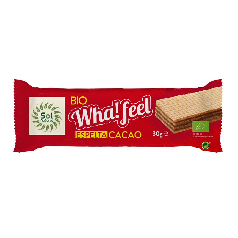 WHA! FEEL SNACK ESPELTA Y CACAO BIO 30g