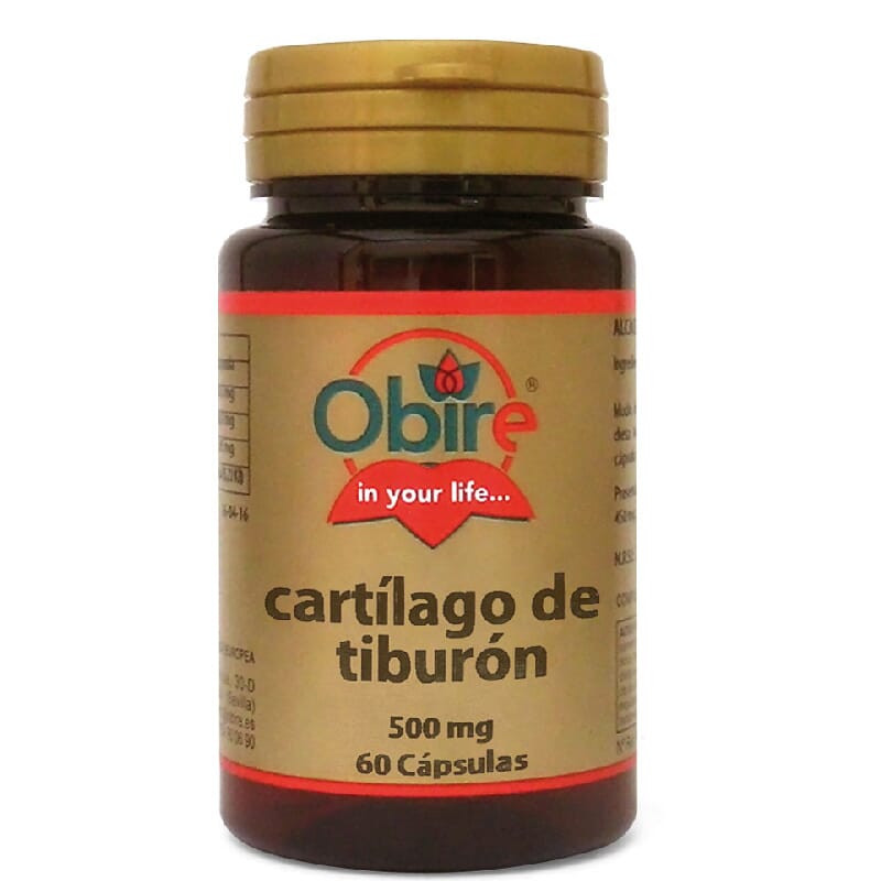 CARTÍLAGO DE TIBURÓN 500MG 60 Caps de Obire.