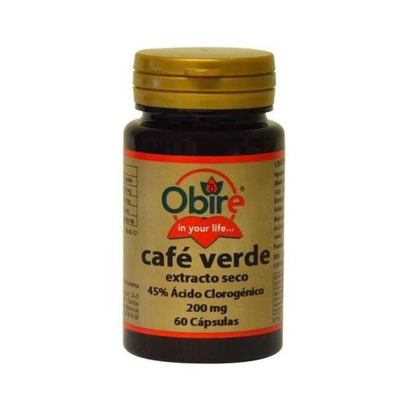 CAFÉ VERDE 200MG 60 Caps de Obire.