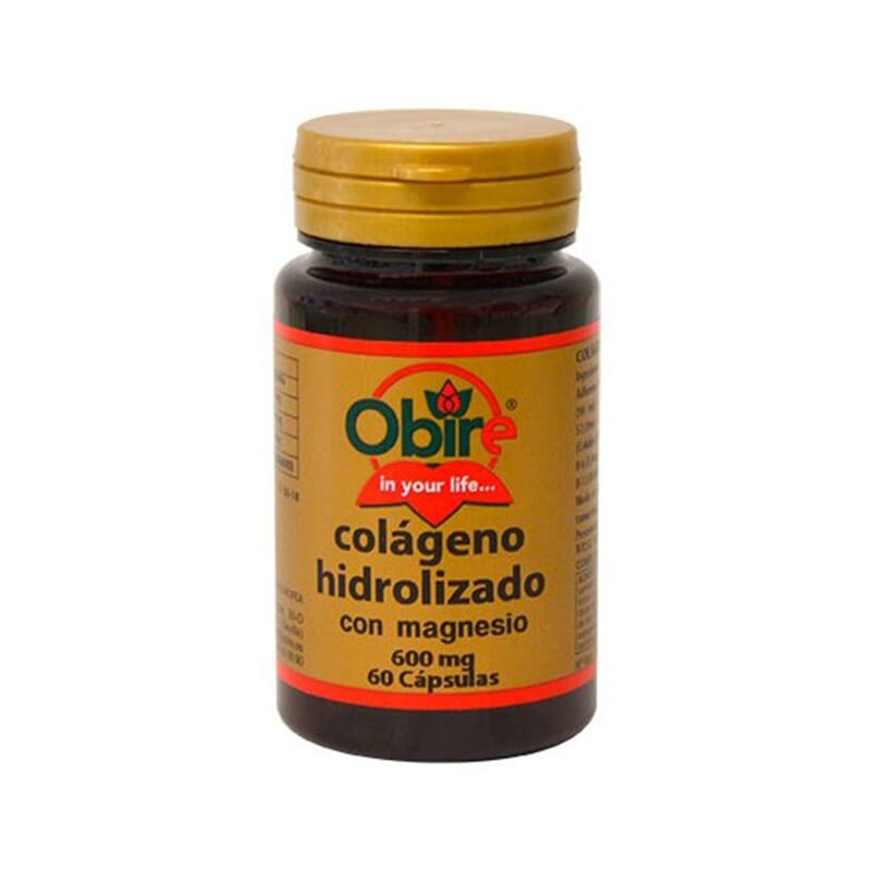 COLÁGENO MARINO HIDROLIZADO Y MAGNESIO 600MG 60 Caps de Obire.