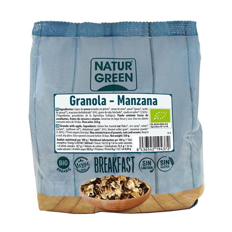 Granola De Manzana Sin Gluten Bio 350g