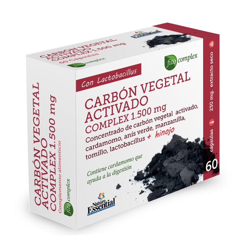 CARBÓN VEGETAL ACTIVADO COMPLEX 1500mg 60 Caps