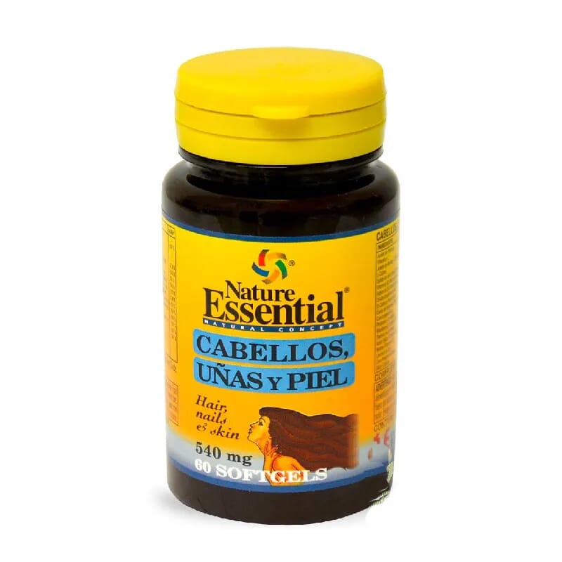 Cabellos Uñas Piel 540mg 60 Perlas Nature Essential