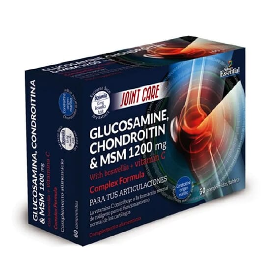 Glucosamine Chondroïtine 1200 mg 60 Tabs de Nature Essential