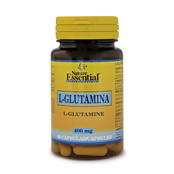 L-Glutamine 400 mg 50 Caps de Nature Essential