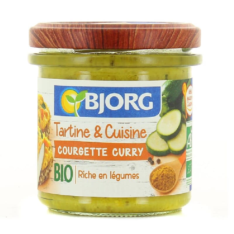 PATÉ VEGETAL DE CALABACÍN Y CURRY ECOLÓGICO 135g de Bjorg