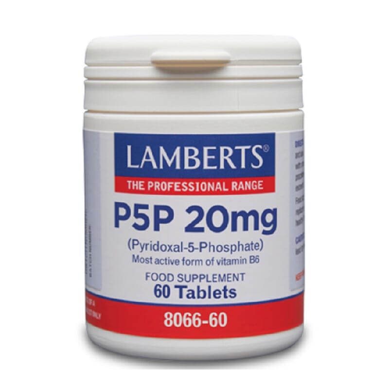 P5P 20 mg (Piridoxal-5-Fosfato) 60 caps 60 Caps de Lamberts