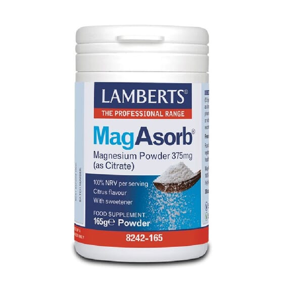 MagAsorb 375 mg Magnesium Powder 165g di Lamberts
