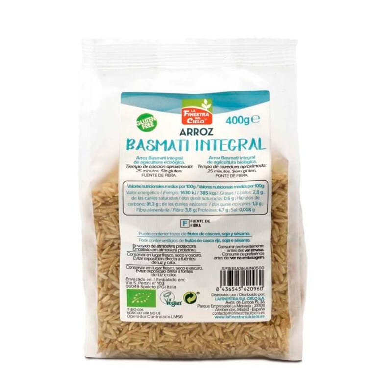 Arroz Basmati Integral Bio 400g de La Finestra Sul Cielo