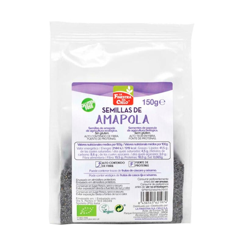 Semillas de Amapola Pulidas Bio 150 g