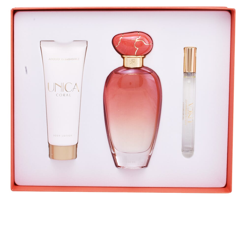 Unica Coral Set EDT 100 ml + Lichaamslotion 75 ml + EDT mini 10 ml