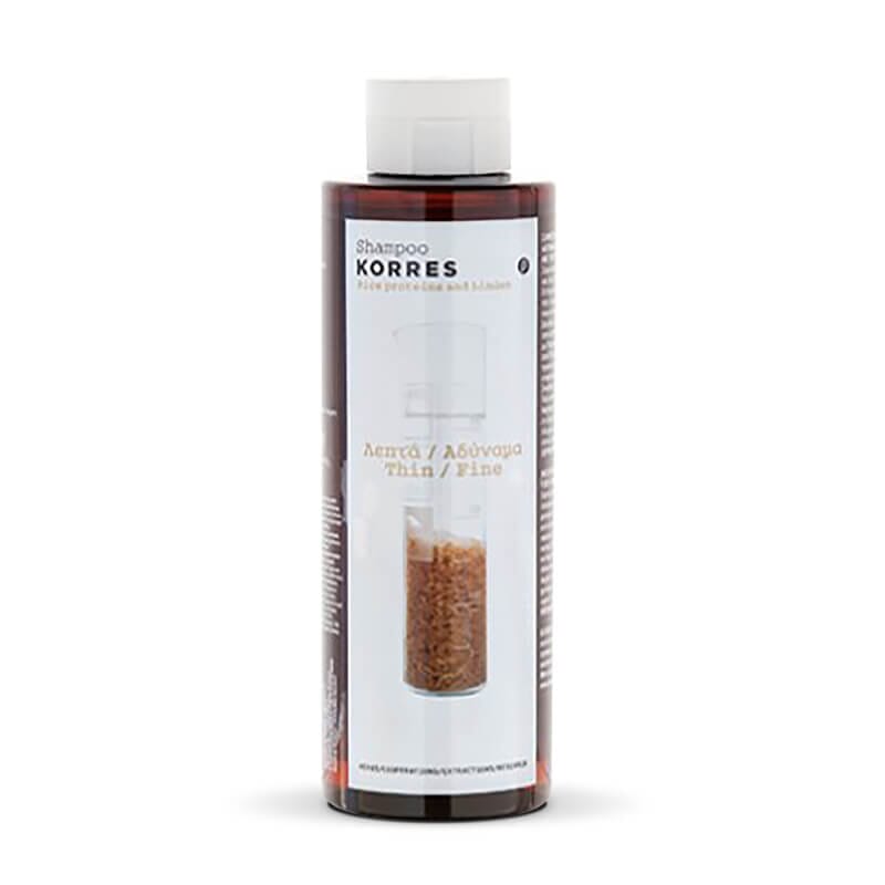 KORRES CHAMPÚ PROTEÍNAS DE ARROZ Y TILO 250ml