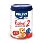 Puleva Bebé 2 es una leche de continuación indicada para bebés a partir de los 6 meses.